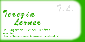terezia lerner business card