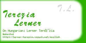 terezia lerner business card